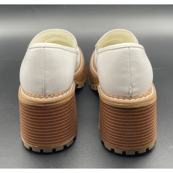 New MIA White Platform Dalilah Lug Sole Funky Chunky Loafers Women’s Size 6 - Picture 14 of 15